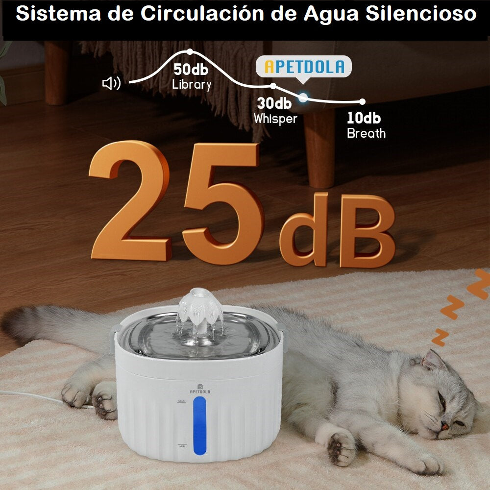 Dispensador de agua para gatos y perros (razas pequeñas)